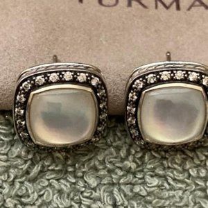David Yurman Albion Moonstone Ice Diamond Earrings